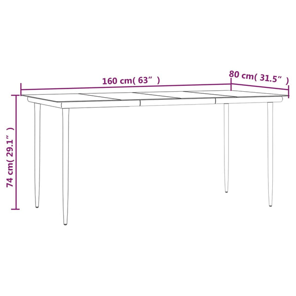 5-tlg. Garten-Essgruppe Hellgrau Poly Rattan
