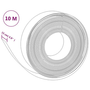 Rasenkante Braun 10 m 15 cm Polyethylen
