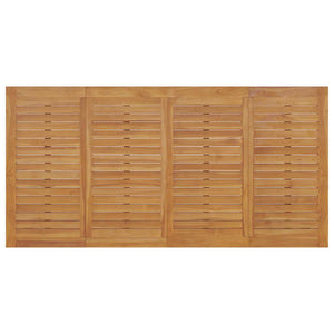 vidaXL Salon de jardin à dîner 9 pcs avec coussins gris foncé, bois de teck massif