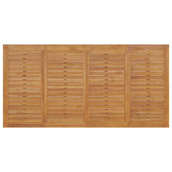 vidaXL Salon de jardin à dîner 9 pcs avec coussins gris foncé, bois de teck massif