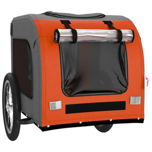 Hunde Fahrradanhänger - Orange & Grau