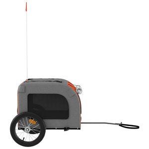 Hunde Fahrradanhänger - Orange & Grau