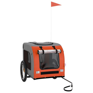 Hunde Fahrradanhänger - Orange & Grau