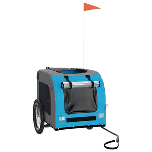 Hunde Fahrradanhänger Blau & Grau