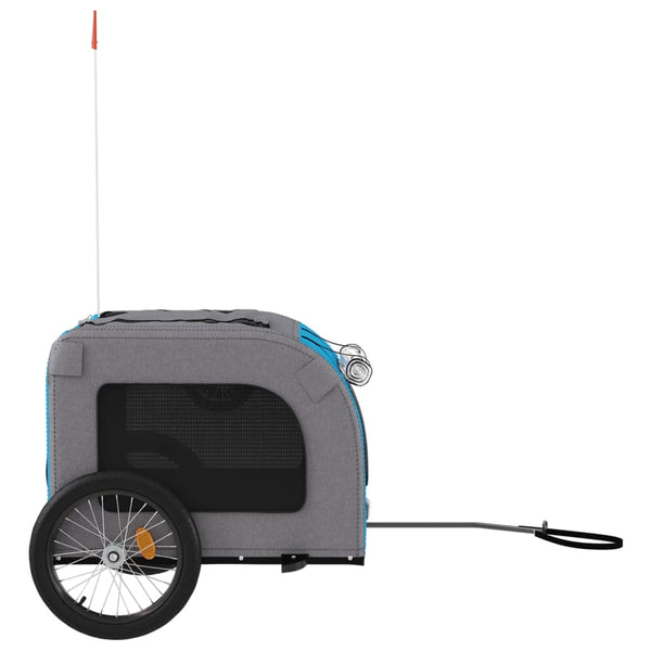 Hunde Fahrradanhänger Blau & Grau
