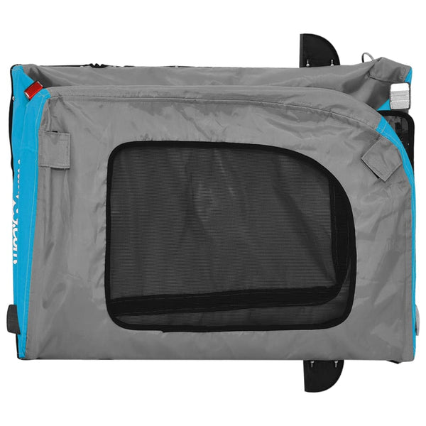 Hunde Fahrradanhänger Blau & Grau
