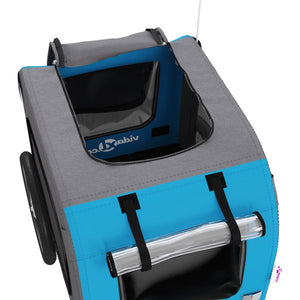 Hunde Fahrradanhänger Blau & Grau