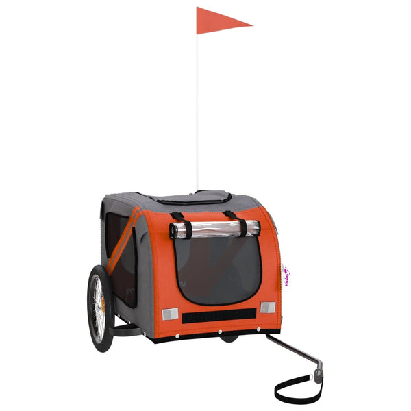 Hunde Fahrradanhänger - Orange & Schwarz