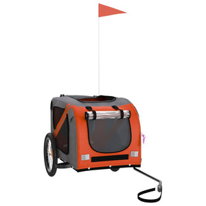 Hunde Fahrradanhänger - Orange & Schwarz