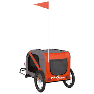 Hunde Fahrradanhänger - Orange & Schwarz