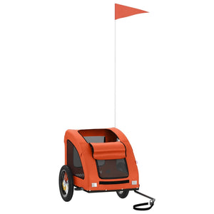 Fahrradanhänger für Hunde & Katzen - Orange