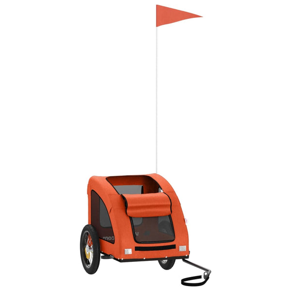 Fahrradanhänger für Hunde & Katzen - Orange