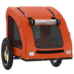 Fahrradanhänger für Hunde & Katzen - Orange