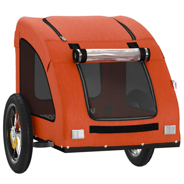 Fahrradanhänger für Hunde & Katzen - Orange