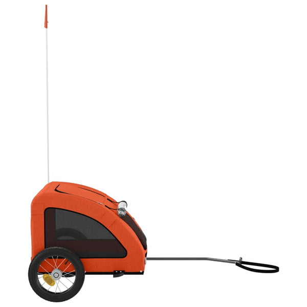 Fahrradanhänger für Hunde & Katzen - Orange