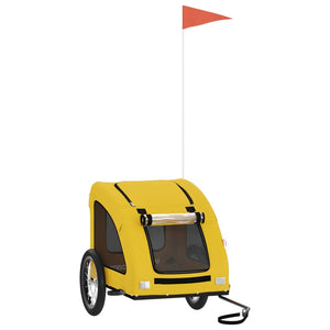 Gelber Hunde Fahrradanhänger
