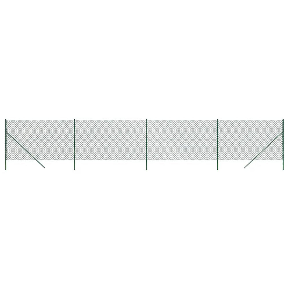 Maschendrahtzaun Grün 1,4x10 m