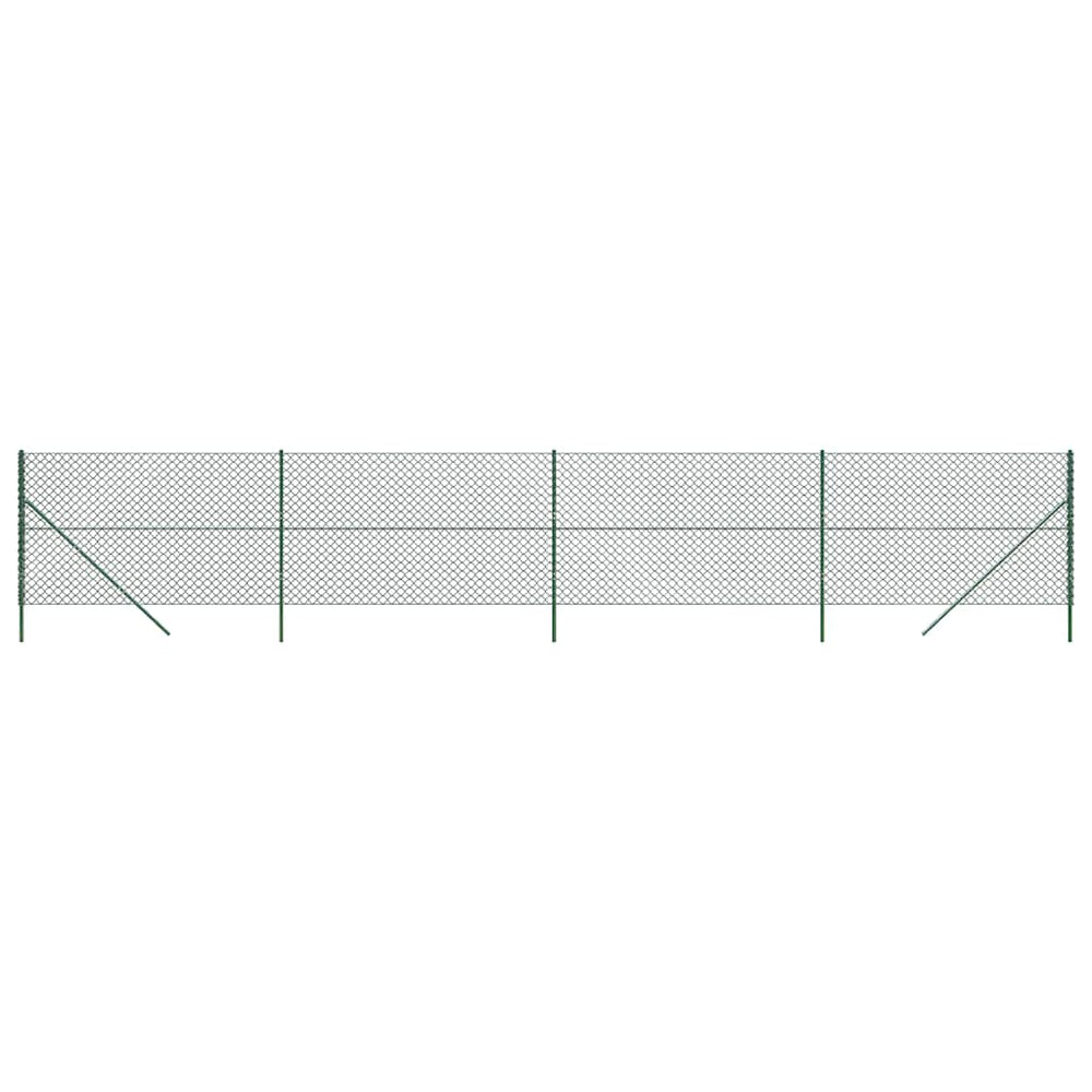 Maschendrahtzaun Grün 2,2x10 m