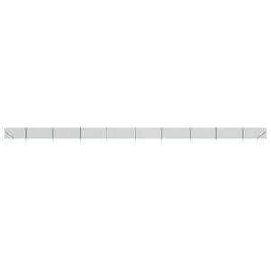 Maschendrahtzaun mit Bodenhülsen Grün 1x25 m