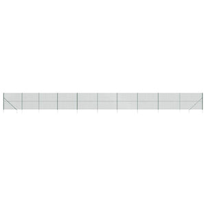 Maschendrahtzaun mit Bodenhülsen Grün 2,2x25 m