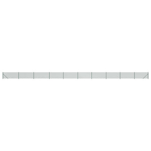 Maschendrahtzaun mit Bodenflansch Grün 0,8x25 m