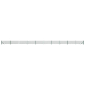 Maschendrahtzaun mit Bodenflansch Grün 1,1x25 m