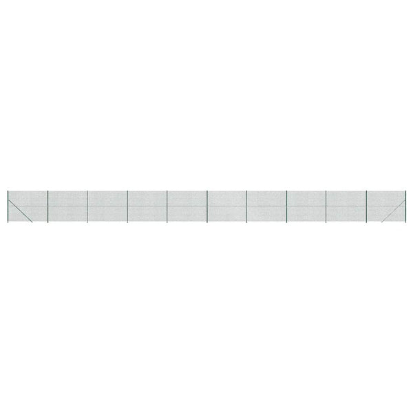 Maschendrahtzaun mit Bodenflansch Grün 1,4x25 m