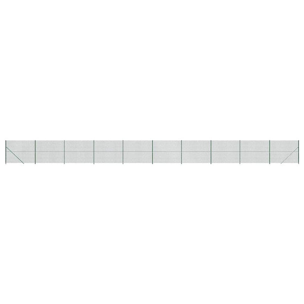 Maschendrahtzaun mit Bodenflansch Grün 1,8x25 m