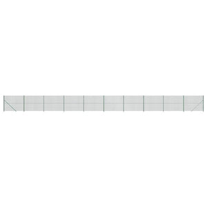 Maschendrahtzaun mit Bodenflansch Grün 2,2x25 m