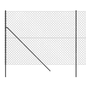 Maschendrahtzaun Anthrazit 1,6x10 m