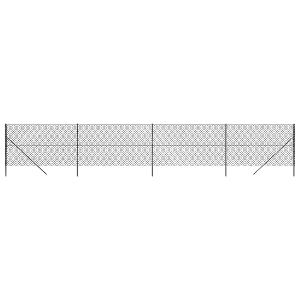 Maschendrahtzaun Anthrazit 2x10 m