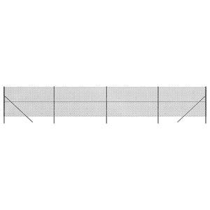 Maschendrahtzaun Anthrazit 2x10 m