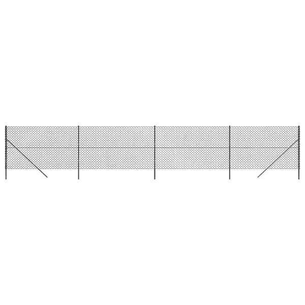 Maschendrahtzaun Anthrazit 2x10 m