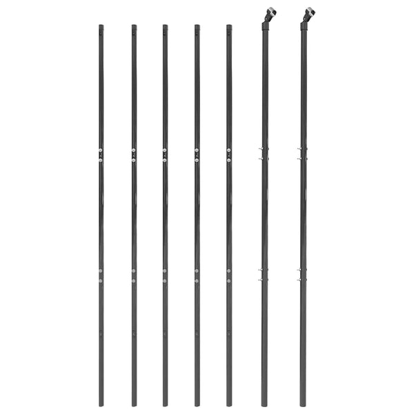 Maschendrahtzaun Anthrazit 2x10 m