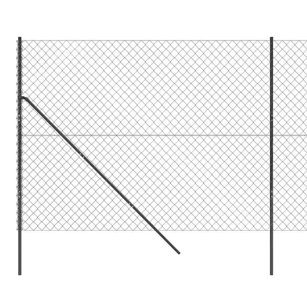 Maschendrahtzaun Anthrazit 2x10 m