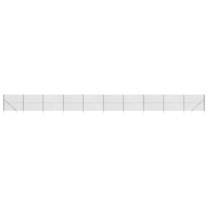 Maschendrahtzaun mit Bodenhülsen Anthrazit 1,4x25 m