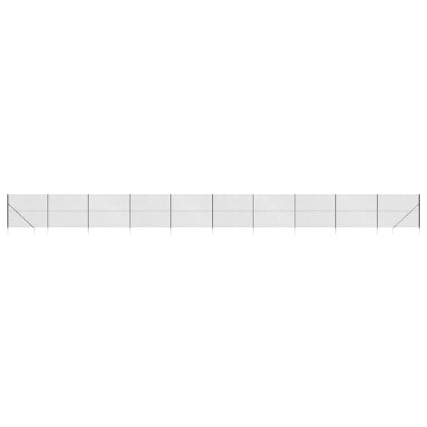 Maschendrahtzaun mit Bodenhülsen Anthrazit 1,4x25 m