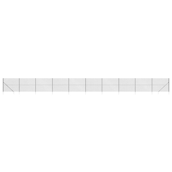 Maschendrahtzaun mit Bodenhülsen Anthrazit 1,8x25 m