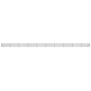 Maschendrahtzaun mit Bodenflansch Anthrazit 0,8x25 m