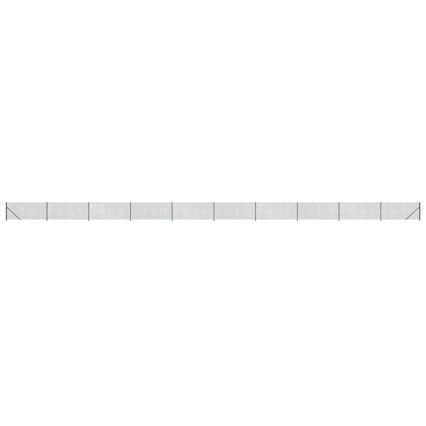 Maschendrahtzaun mit Bodenflansch Anthrazit 0,8x25 m