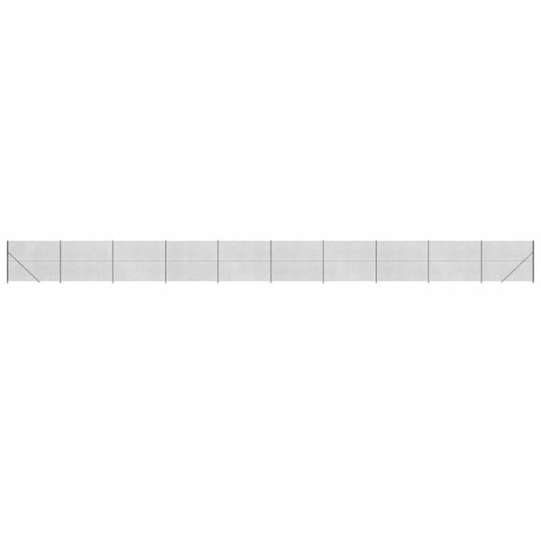 Maschendrahtzaun mit Bodenflansch Anthrazit 1,4x25 m