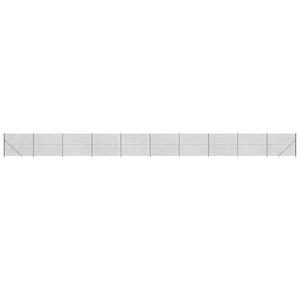 Maschendrahtzaun mit Bodenflansch Anthrazit 1,6x25 m