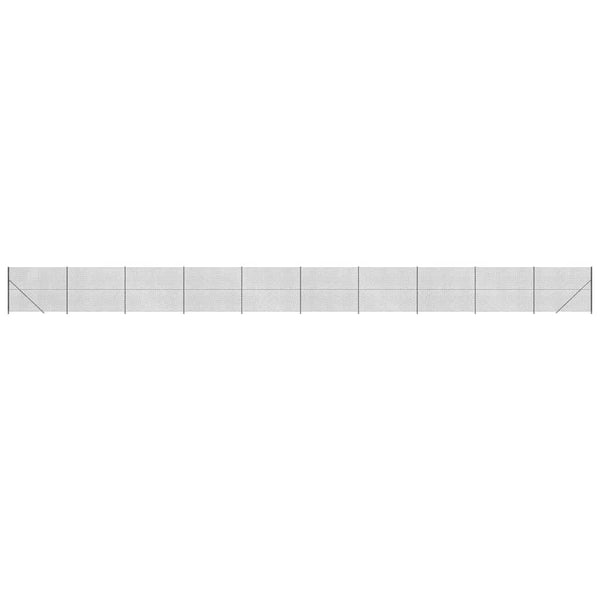 Maschendrahtzaun mit Bodenflansch Anthrazit 1,6x25 m