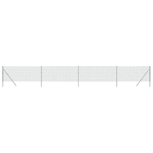 Maschendrahtzaun Silbern 1x10 m
