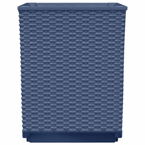 vidaXL Jardinières 2 pcs Gris-bleu 30x30x37 cm Polypropylène