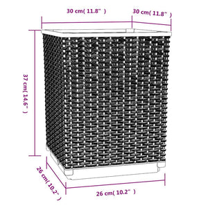 vidaXL Jardinières 2 pcs Gris-bleu 30x30x37 cm Polypropylène