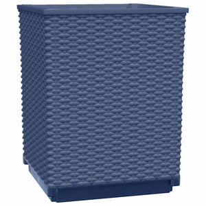 Blaugraue Pflanzkübel, 4er Set, 30x30x37cm