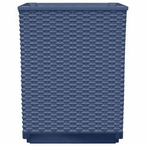 Blaugraue Pflanzkübel, 4er Set, 30x30x37cm