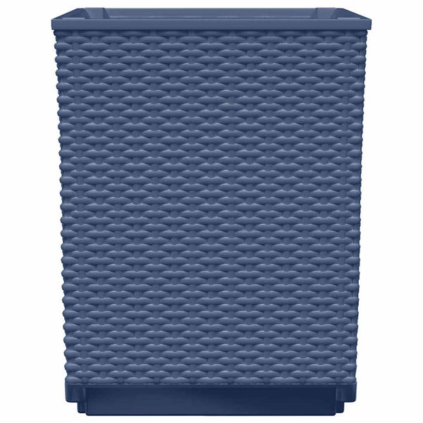 Blaugraue Pflanzkübel, 4er Set, 30x30x37cm
