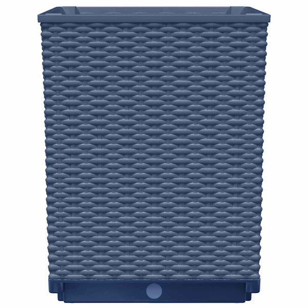 Blaugraue Pflanzkübel, 4er Set, 30x30x37cm